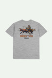 BRIXTON Wrangling S/S Standard T-Shirt- Heather Grey