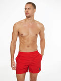 Calvin Klein NYLON MEDIUM DRAWSTRING SWIM SHORTS - Deep Crimson