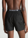 CALVIN KLEIN KM0KM00740 Double Waistband Swim Shorts - PVH Black