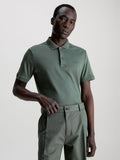 CALVIN KLEIN K10K111657 Slim Smooth Cotton Polo Shirt - Thyme