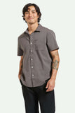 BRIXTON Charter Sol Wash S/S Woven Shirt - Charcoal Sol Wash