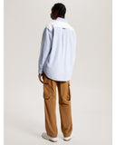 TOMMY HILFIGER PREM OX BLCK SHRT CLOUDY BLUE/PINK