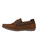 Hush Puppies FLOOD Boat Shoe - Tan Wild/Brown Wild