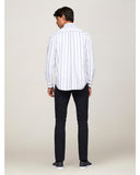 TOMMY HIFIGER MW0MW37299_0A5 OXFORD SPACED OUT STP SHIRT - Desert Sky/Dark Magma
