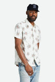 BRIXTON WAYNE STRETCH S/S WOVEN SHIRT - Off White Wild Floral