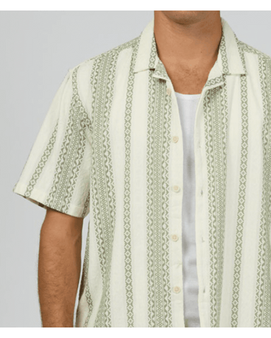 SILENT THEORY Capri S/S Shirt - Green