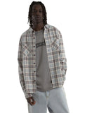 KISS CHACEY Driver Casual Long Sleeve Shirt - Grey Check