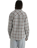 KISS CHACEY Driver Casual Long Sleeve Shirt - Grey Check