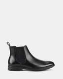 HUSH PUPPIES Cambridge EEE Extra Wide Leather Boot - Black