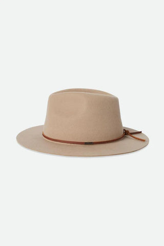 BRIXTON WESLEY FEDORA - Sand/Brown