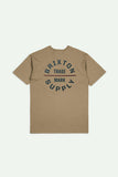BRIXTON OATH V S/S STANDARD TEE - Tiger's Eye/Navy/Mahogany