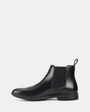 HUSH PUPPIES Cambridge EEE Extra Wide Leather Boot - Black