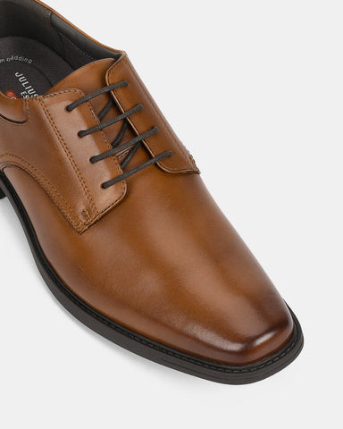 JULIUS MARLOW Duke Lace-up Shoes - Dark Cognac