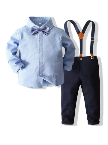 E-MALE 4 Piece Boys Clothing Set - Navy/Blue