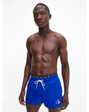 CALVIN KLEIN SHORT DOUBLE WAISTBAND SWIM SHORTS KM0KM00710_C65 - Cobalt