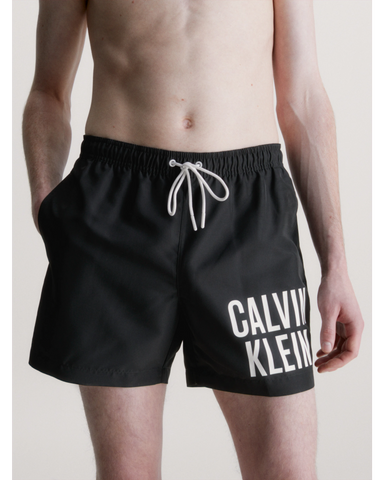 CALVIN KLEIN MEDIUM DRAWSTRING SWIM SHORTS KM0KM00739_BEH - PVH Black