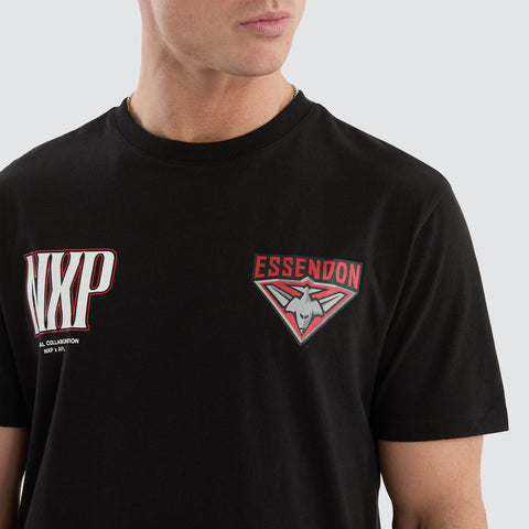 NXP x AFL Essendon Legend Tee - Jet Black
