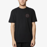 BRIXTON CREST II S/S STANDARD TEE - Black/Charcoal/Mahogany