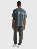TOMMY JEANS Luxe Script Athletic Tee - New Charcoal