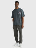 TOMMY JEANS Luxe Script Athletic Tee - New Charcoal