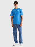 TOMMY JEANS Regular Linear Logo Tee - Coastal Cobalt