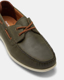 Hush Puppies FLOOD Boat Shoe - Olive Wild