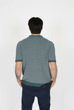 JAMES HARPER JHK78 Open Neck Polo Knit Shirt - Forest
