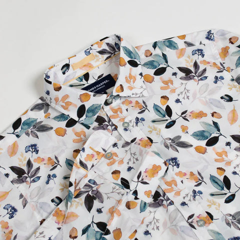 JAMES HARPER JHS477 ACORN COTTON POPLIN SHIRT - Navy