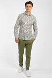 JAMES HARPER JHS480 FERN COTTON POPLIN SHIRT - Olive