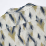 JAMES HARPER JHS569 Ikat Cuban Collar Shirt - Tobacco