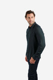 James Harper JHS582 Two Tone Twill Long Sleeve Shirt - Bottle
