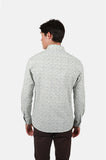 James Harper JHS594 Canada Distressed Long Sleeve Shirt - Stone