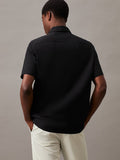CALVIN KLEIN Poplin Stretch K10K109440 Short Sleeve Shirt - CK Black