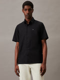 CALVIN KLEIN Poplin Stretch K10K109440 Short Sleeve Shirt - CK Black