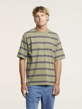 Lee BAGGY STRIPE 602296 RECYCLED COTTON TEE - Taps Stripe