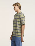 Lee BAGGY STRIPE 602296 RECYCLED COTTON TEE - Taps Stripe