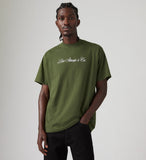 LEVI'S® 87373-0327 Graphic Vintage Fit Tee - Bri Levis Script Kombu Green
