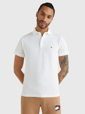 TOMMY HILFIGER 1985 SLIM FIT POLO - White