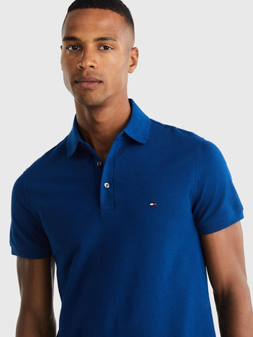 TOMMY HILFIGER 1985 SLIM FIT POLO - Anchor Blue