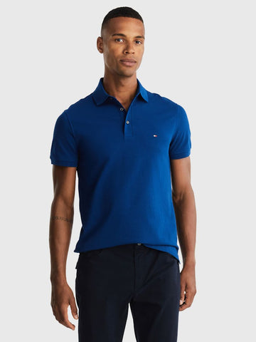 TOMMY HILFIGER 1985 SLIM FIT POLO - Anchor Blue