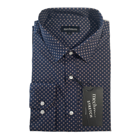 MECHMOTO 2401LS20 Geo L/S Shirt - Navy