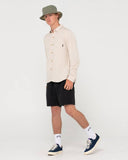 Rusty Overtone L/S Linen Shirt - Ecru