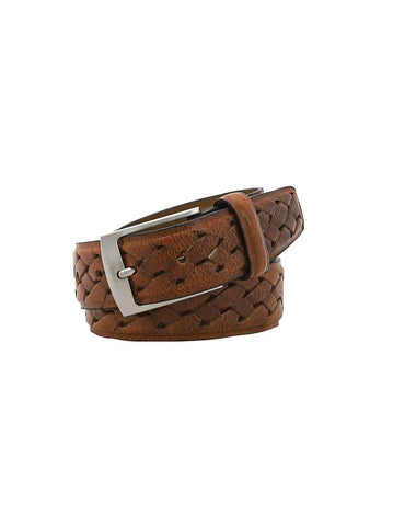 BUCKLE Diego 5553 Emboss Belt - Cognac