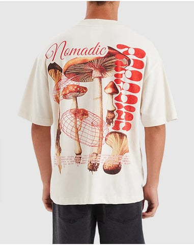 NOMADIC PARADISE Trip Street Tee - Unbleached