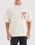 NOMADIC PARADISE Trip Street Tee - Unbleached