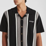 WRANGLER 902431 Dickie Stripe Shirt - Greyscale YA9