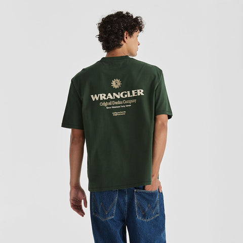 WRANGLER Kicks Slacker Tee - Mountain Green