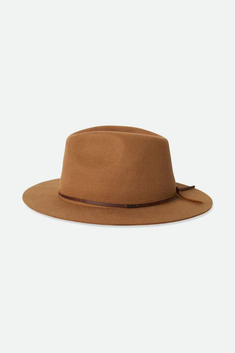 Brixton Wesley Packable Fedora - Golden Brown – E-Male Store display picture 3