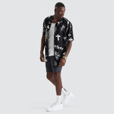 KISS CHACEY Augur Party Shirt - Black/White