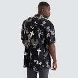 KISS CHACEY Augur Party Shirt - Black/White